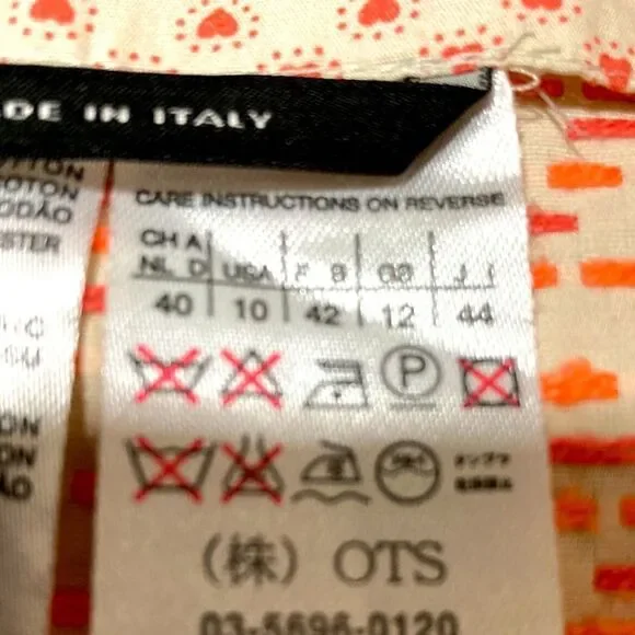 Weekend MaxMara Off-white and pink textured skirt size 10 - Picture 4 of 8